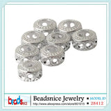925 Silver Hollow Spacer Beads European Beads