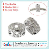 925 Silver Hollow Spacer Beads European Beads