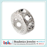 925 Silver Hollow Spacer Beads European Beads
