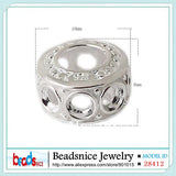 925 Silver Hollow Spacer Beads European Beads