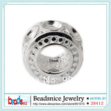 925 Silver Hollow Spacer Beads European Beads