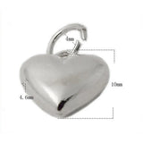 Beadsnice ID28442 925 Silver Heart Charm Love Charms for Her