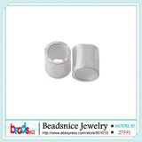 925 Silver Crimp Tube End Beads DIY Jewelry Making