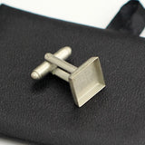 Square Cufflink Blanks Brass Base DIY Jewelry Making