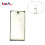 Sterling Silver Stamping Blank Disc Necklace Pendant Finding