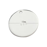 Sterling Silver Stamping Blank Disc Necklace Pendant Finding