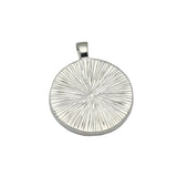 Sterling Silver Circle Pendant Blanks 25mm Round Blank Photo Pendant Trays