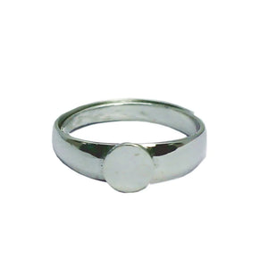 Adjustable Ring Base Flat Pad 6mm Findings Blank Jewelry