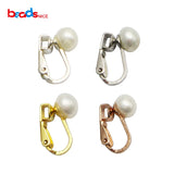 Sterling Silver Pearl Clip on Earrings for Women