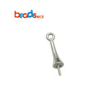 Sterling Silver Screw Eye Bail Drilled Pearl Cup Pendant Bail