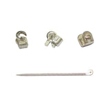 925 Silver Brooch Pin Component for Jewelry Making