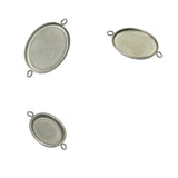 Stainless Steel Pendant Base for 17X25 Oval Jewelry Making