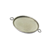 Stainless Steel Pendant Base for 17X25 Oval Jewelry Making