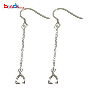 Sterling Silver Dangle Earring Components Fish Hook Earwire Accessories