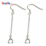Sterling Silver Dangle Earring Components Fish Hook Earwire Accessories