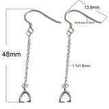 Sterling Silver Dangle Earring Components Fish Hook Earwire Accessories