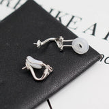 Sterling Silver Clip On Earring Finding For Non Pierced Jewelry