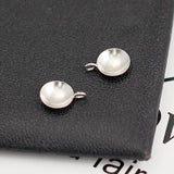 925 Silver Flat Pad Pendant Bails for Jewelry Making