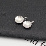925 Silver Flat Pad Pendant Bails for Jewelry Making