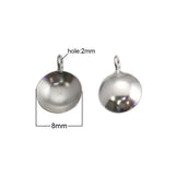 925 Silver Flat Pad Pendant Bails for Jewelry Making