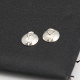 Solid Silver Pendant Bail Cup Jewellery Findings for Half-drilled Beads