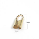 Filled Jewelry Crimp Ends Clamps Bead Cap for Bracelet Making