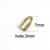 Filled Jewelry Crimp Ends Clamps Bead Cap for Bracelet Making