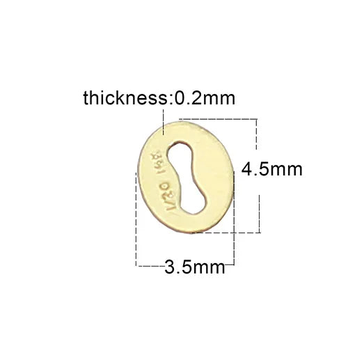 Extension Chain Ends Jewelry Tag Charm for Chain Making