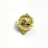Hollow Ball Charm Silver Jewelry Set