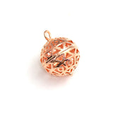 Hollow Ball Charm Silver Jewelry Set