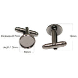 Handmade Brass Cufflink Bases - Groomsmen Jewelry Making