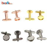 Handmade Brass Cufflink Bases - Groomsmen Jewelry Making