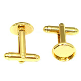 Handmade Brass Cufflink Bases - Groomsmen Jewelry Making
