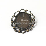 Beadsnice Iron Oval Brooch Finding Nickel Lead Safe Jewelry Metal Accessories