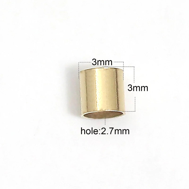 Tube Crimp End Beads Necklace Stopper Spacer Beads