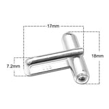 925 Silver French Cufflink Backs for Mens, DIY Personalized Cufflinks ID28330