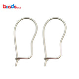 Beadsnice Pure Silver Earring Hooks Clasps Settings for Jewelry