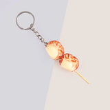Pvc Simulation Grilled Meat Corn Skewer Food Keychain
