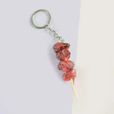 Pvc Simulation Grilled Meat Corn Skewer Food Keychain