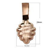 925 Silver Leaf Pad Bail Pendant Necklace Bails DIY Accessory