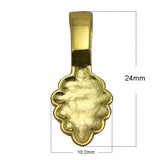 925 Silver Leaf Pad Bail Pendant Necklace Bails DIY Accessory