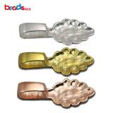 925 Silver Leaf Pad Bail Pendant Necklace Bails DIY Accessory