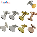 925 Sterling Silver Cufflinks French Cufflink Backs with 18mm Blanks