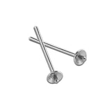 925 Sterling Silver Earring Stud Component Base Handmade Jewelry