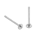 925 Sterling Silver Earring Stud Component Base Handmade Jewelry