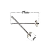 925 Sterling Silver Earring Stud Component Base Handmade Jewelry