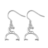 Solid Silver 925 Earrings Clamps DIY Earring Hook