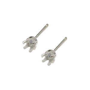 Beadsnice 925 Silver Earring Stud Set for DIY Jewelry Making
