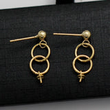Sterling Silver Earring Stud Post for Half Drilled Beads & Pearls