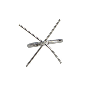 Sterling Silver 4 Prong Claw Ring Setting for Jewelry Making